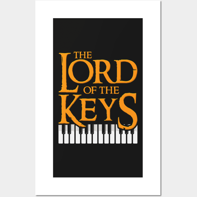 PIANO PLAYER: Lord of The Keys Wall Art by woormle